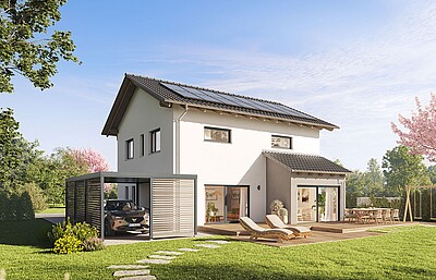 QNG⁺-Line: Fertighaus Villa 163 - Hanse Haus QNG⁺-Line: Fertighaus Villa 163