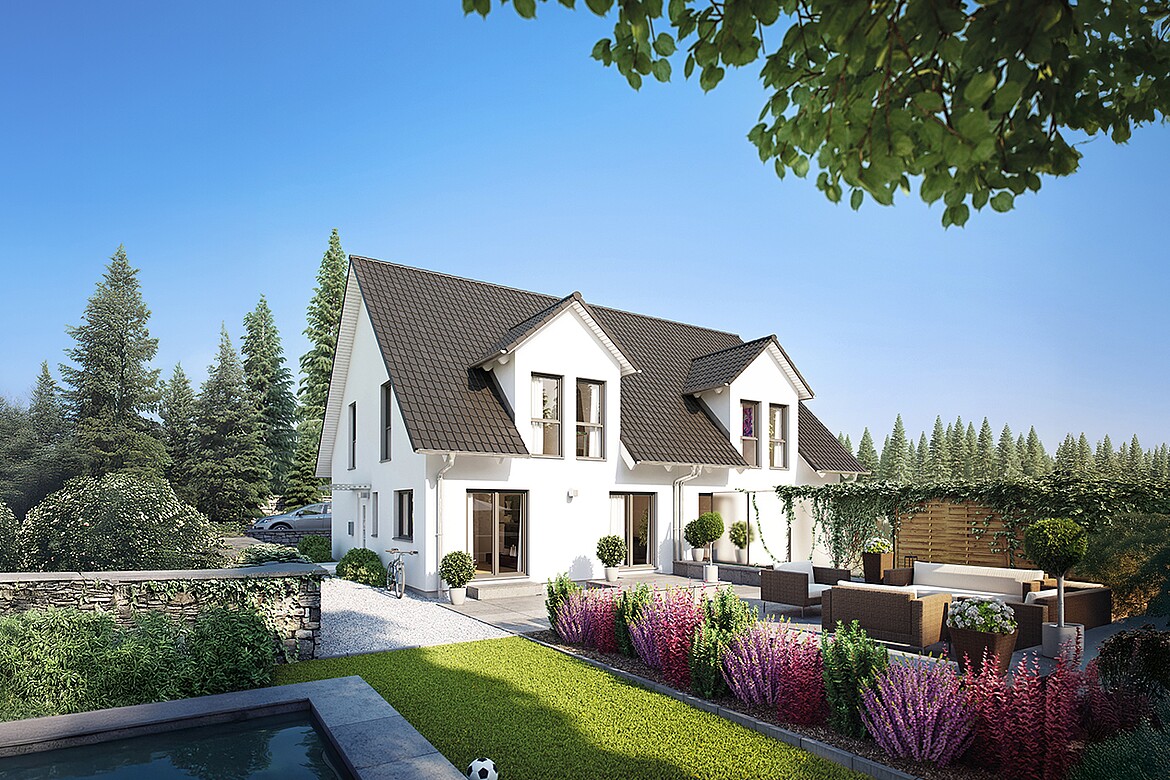 Doppelhaus 45-123 Fertighaus Doppelhaus 45-123