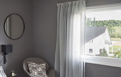 Schlafzimmer in einem Fertighaus von Hanse Haus