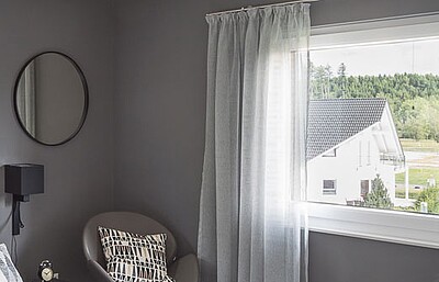 Schlafzimmer in einem Fertighaus von Hanse Haus