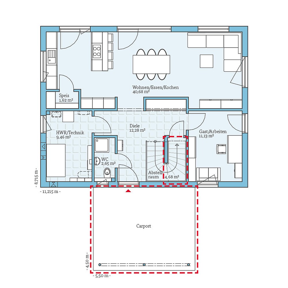 Vita 165: Grundrissoption EG
