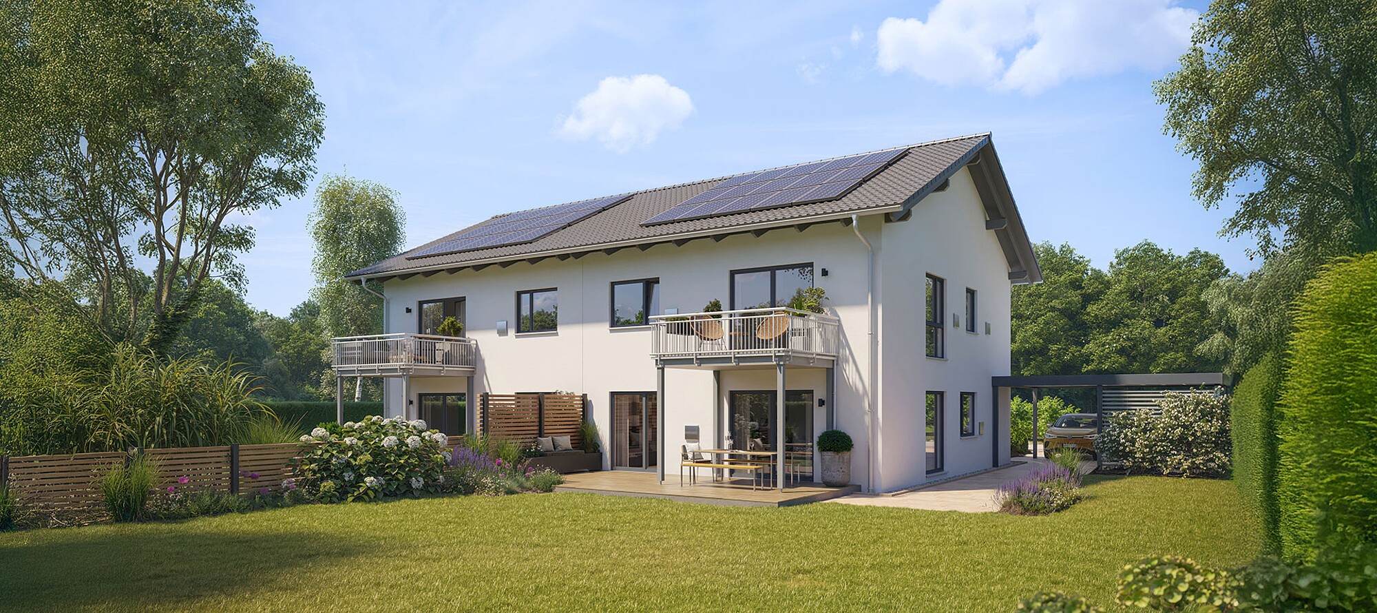 QNG⁺-Line: Doppelhaus 159 QNG⁺-Line: Doppelhaus 159 - Hanse Haus