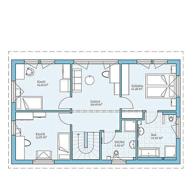 Fertighaus Vita 180: Grundriss OG